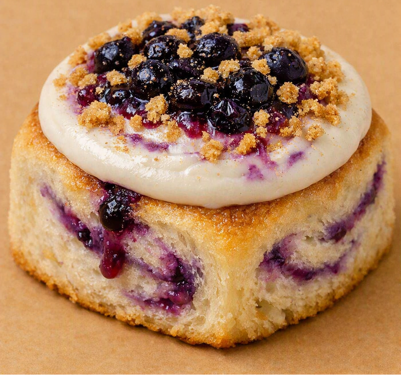Blueberry Cobbler Roll